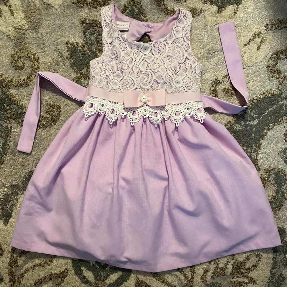 Iris and Ivy Girls Purple Dress